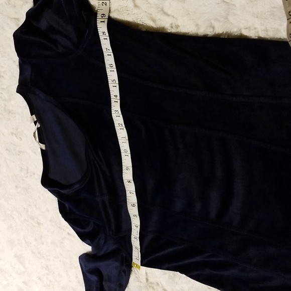 Soft Surroundings Tunic Top Womens Size Small Blue Velvet - Picture 12 of 12
